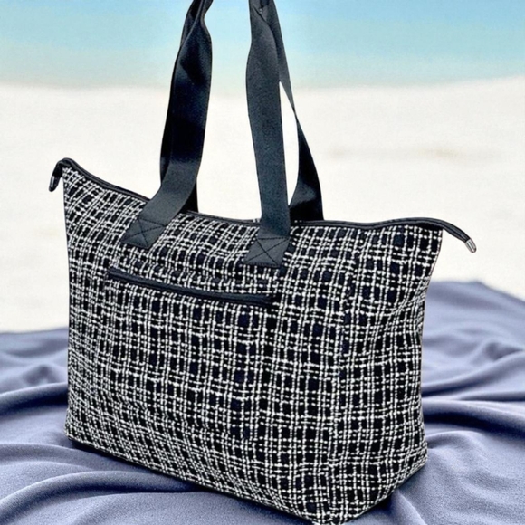 My Tagalongs Handbags - NWT- MY TAGALONGS- the Weekender,Tote Bag ( PUR-12)